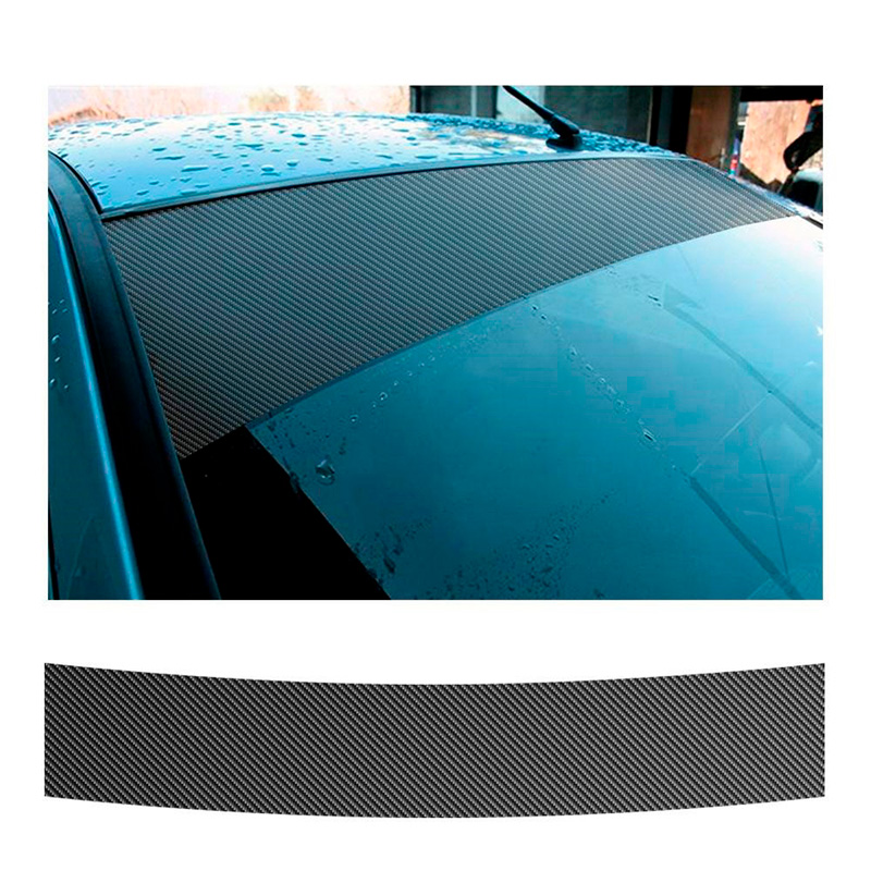 Simoni Racing Zonfilter - 150x24cm - Carbon-look