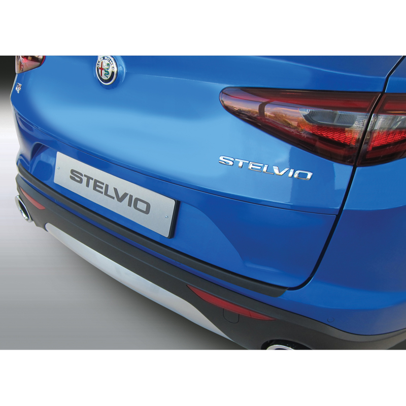 ABS Rear bumper protector  Alfa Romeo Stelvio 2017- Black
