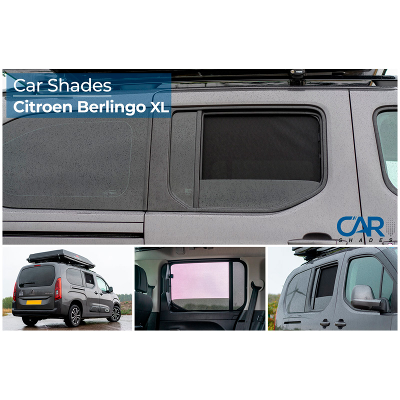 Set Car Shades  Citroen Berlingo Multispace 2018- (only with lift out tail gate window) (6-pieces)