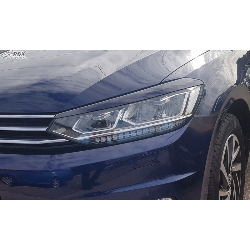Koplampspoilers  Volkswagen Touran (5T) 2015- (LED) (ABS)