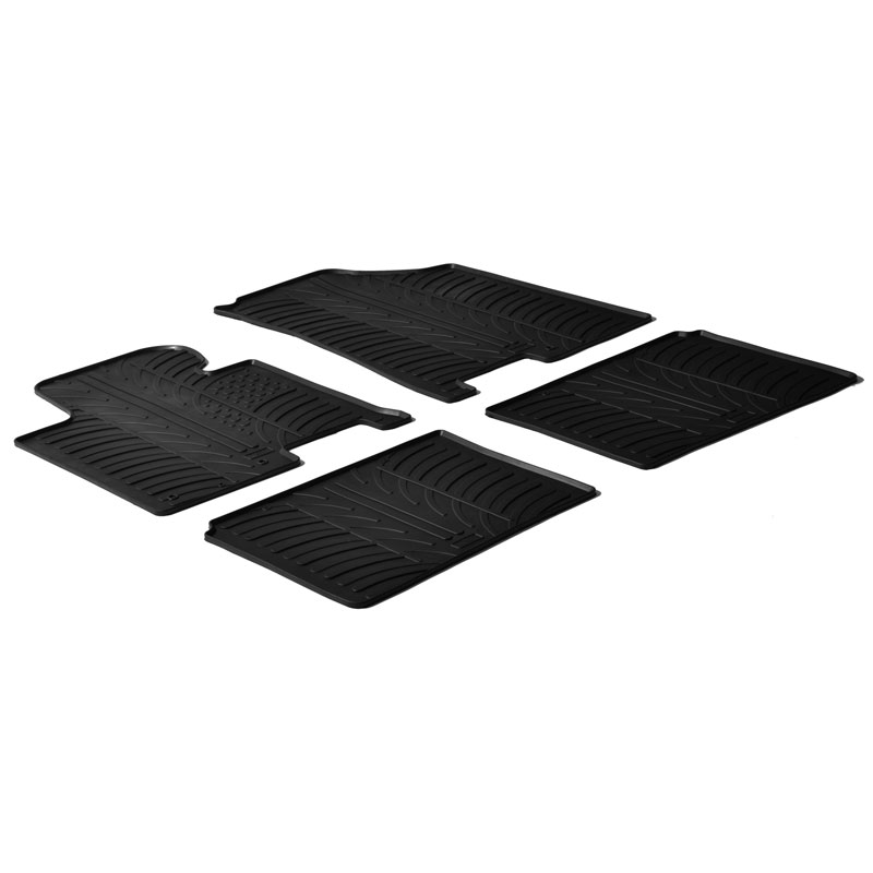 Rubber car mats set  Hyundai i40 2011- (T profile 4-pieces)