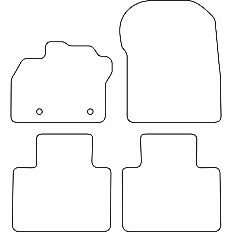 Set velour car mats  Renault Zoe 2013-2019