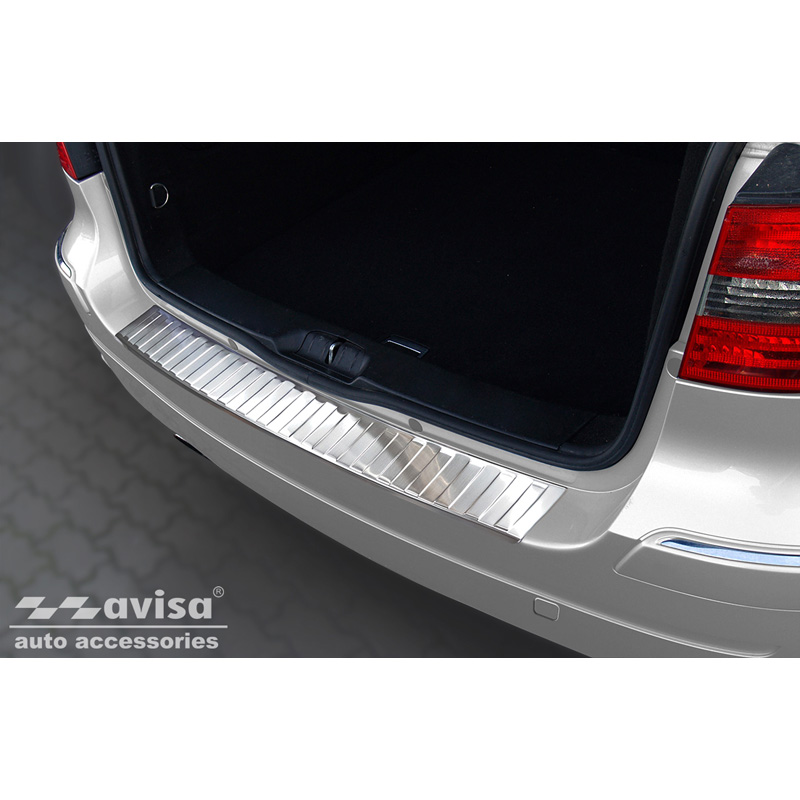 Stainless Steel Rear bumper protector  Mercedes B-Class W245 2005-2008 'Ribs'