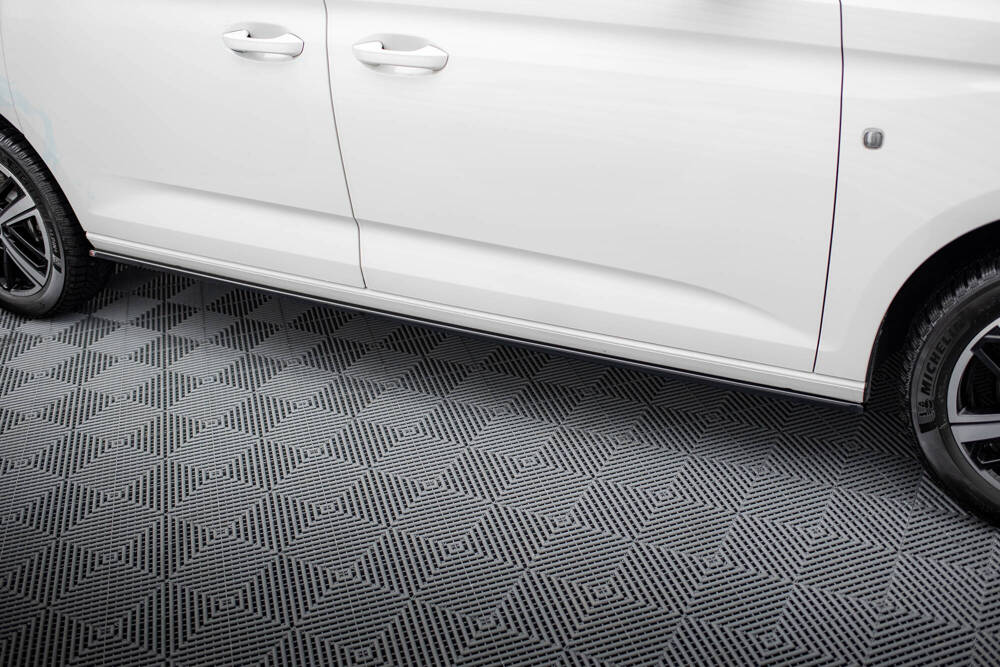 Zijskirts VW Caddy MK5 Maxton Glans Zwart