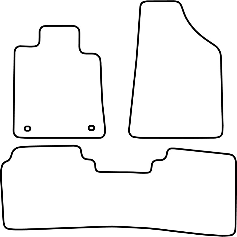 Set velour car mats  Renault Safrane 1992-2000