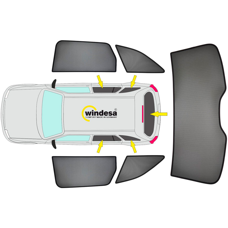 SunClip Zicht- & Zonwering  BMW X5 (G05) 2018-