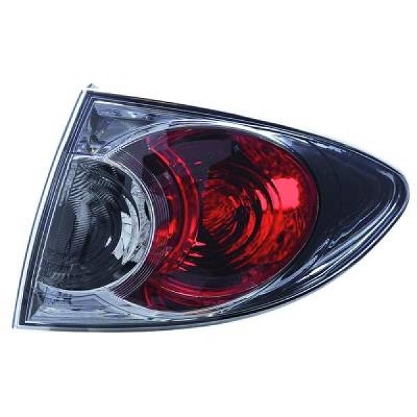 Achterlicht links Mazda 6 05-07 BUITEN/Chroom