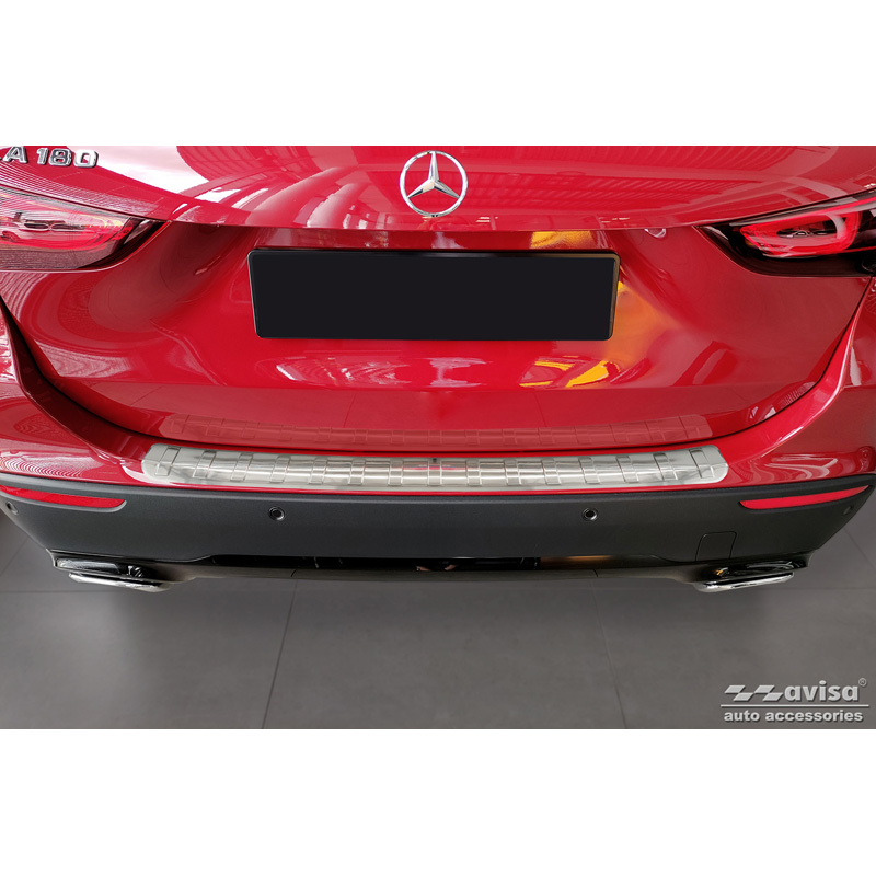 Stainless Steel Rear bumper protector  Mercedes GLA-Class II H247 2020- 'Ribs'
