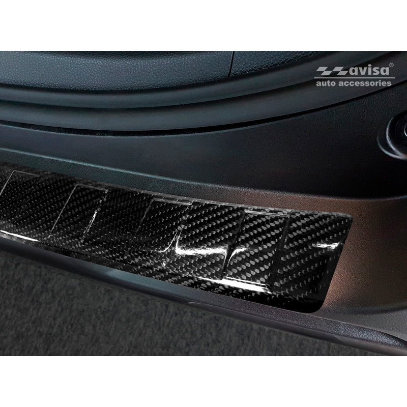 Real 3D Carbon Rear bumper protector  Toyota RAV4 (5th Gen.) 2018- & Suzuki Across 2020- 'Ribs'