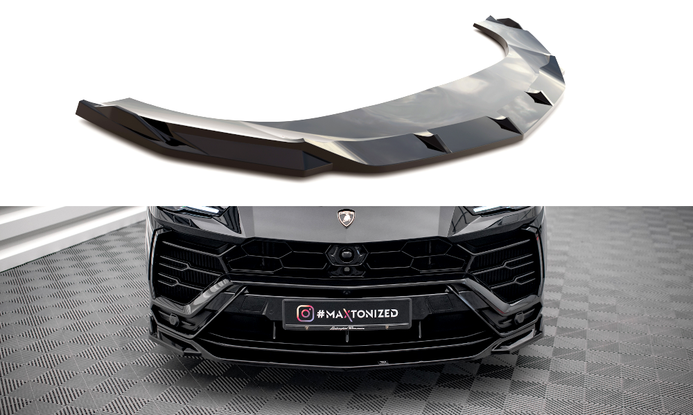 Voorspoiler V.3 Lamborghini Urus Maxton Glans Zwart