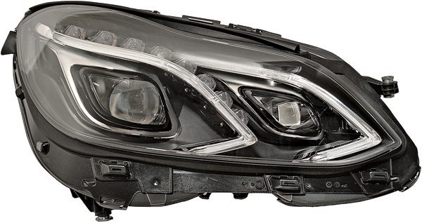 Koplamp Links Mercedes W212 Zwart LED