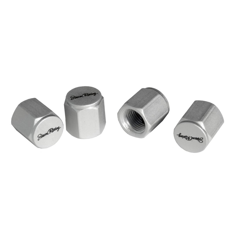 Simoni Racing Ventielkapjes Arcade - Wit - 4 stuks