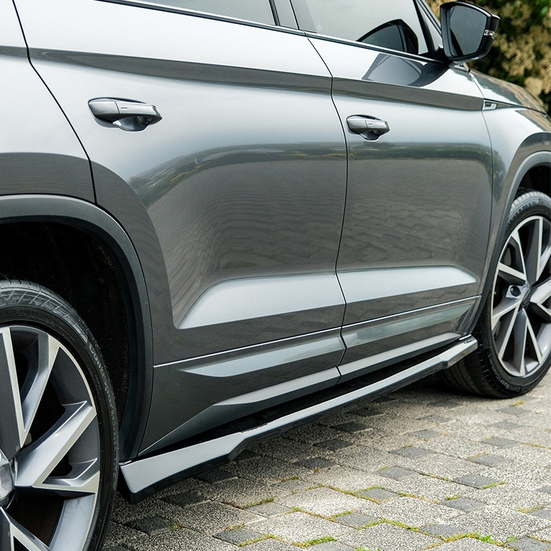 Oneway Set Side Skirts  Skoda Kodiaq I (NS7) Sportline & RS Facelift 2021-2024 - Gloss black