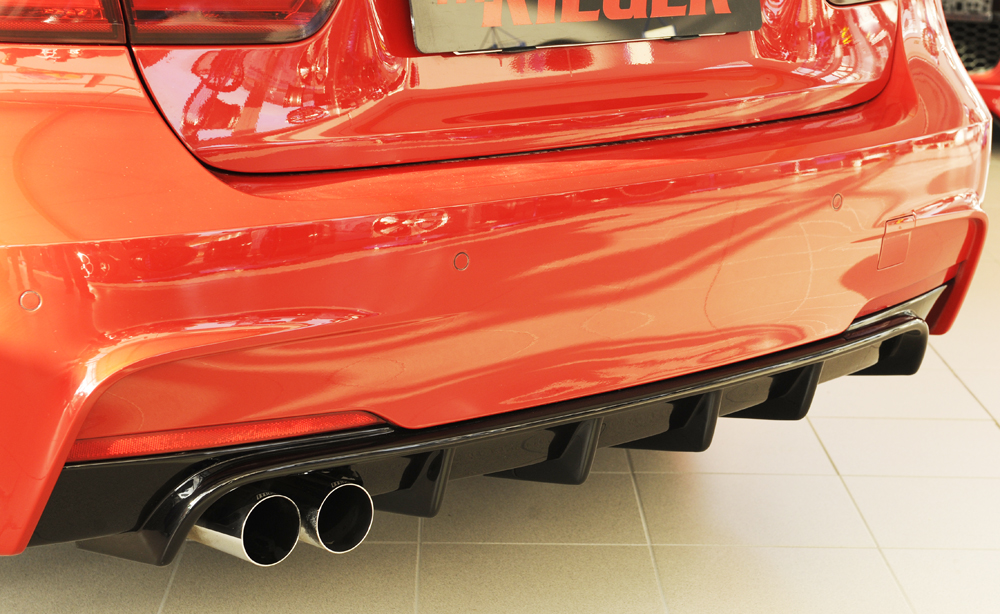 Achter Diffuser BMW 3Serie F30/F31 2012-... Zwart Glans Rieger