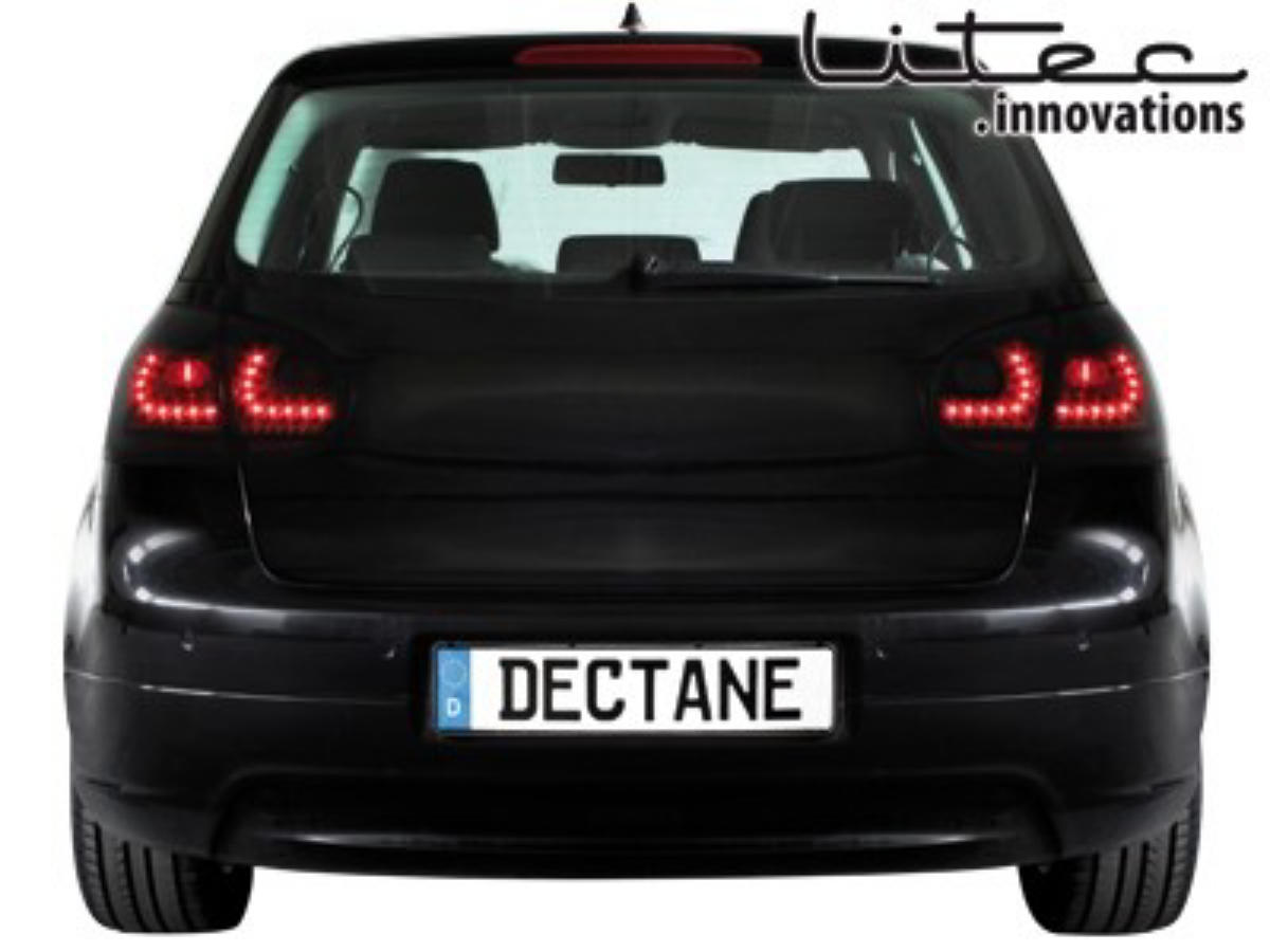 Achterlichten VW Golf V LED Dynamic GTI design Zwart