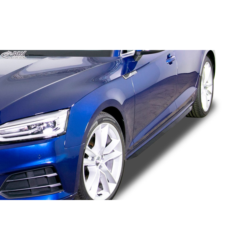 Side skirts 'Slim'  Audi A5 (F5) Coupe/Cabrio/Sportback 2016- (ABS glossy black)