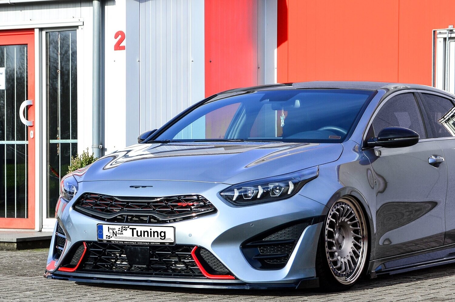 Voorspoilerlip met vleugels Kia Pro Ceed GT 2021-