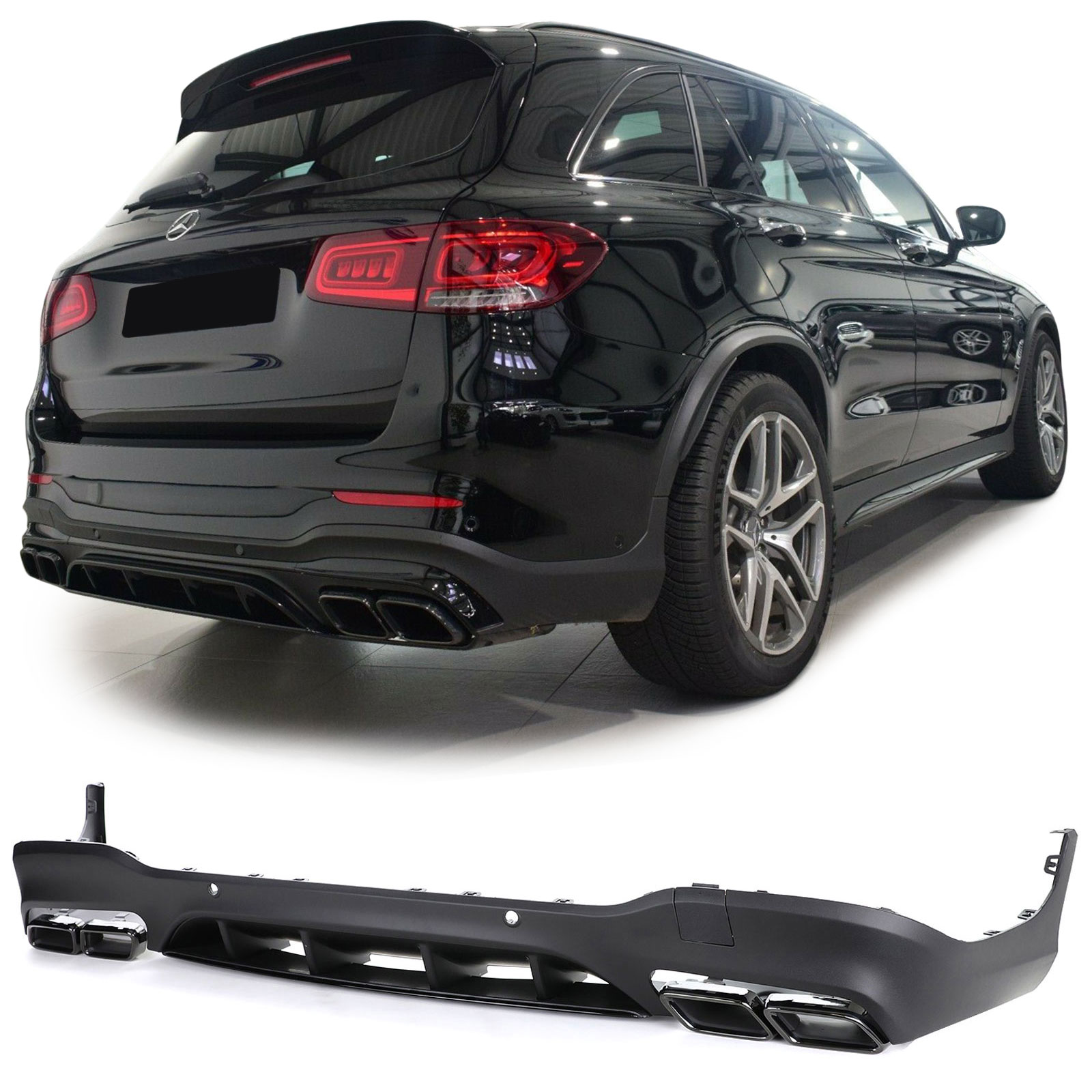 Achterbumper Diffusor Mercedes GLC X253 (2015-..) AMG Design