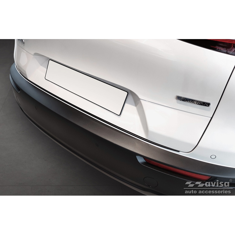 Matt Black Stainless Steel Rear bumper protector  Mazda CX-30 2019- 'Ribs'