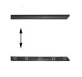sierlijst, portier, 4/5 drs, 53mm, achter, rechts VW Golf 3, 199