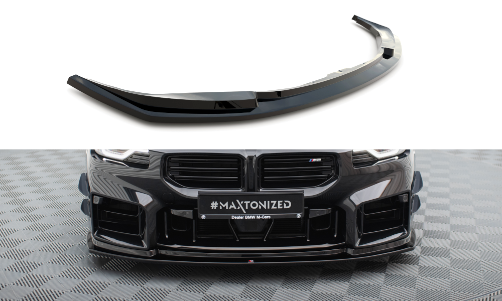 Voorspoiler V.4 BMW M2 G87 Maxton Glans Zwart
