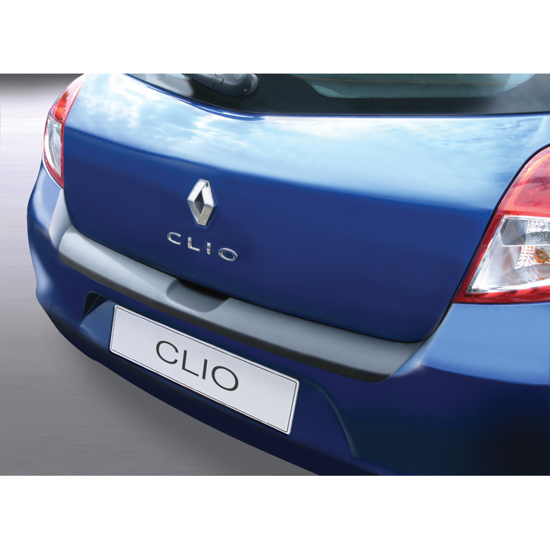 ABS Rear bumper protector  Renault Clio III HB 3/5 doors 2009-2012 Black