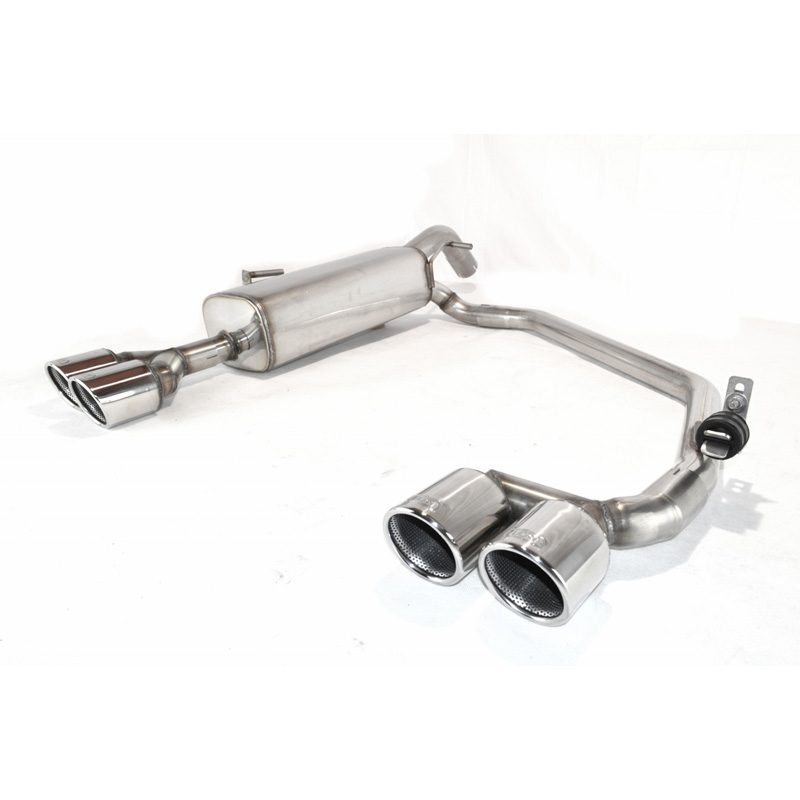 Double stainless steel sport exhaust  Peugeot RCZ 1.6THP 115kW/1.6THP 147kW/2.0 HDI 120kW 2010-2012 2x 90mm