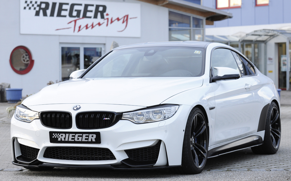 Zijskirt BMW M3 F80 2014-...  Echt carbon Rieger