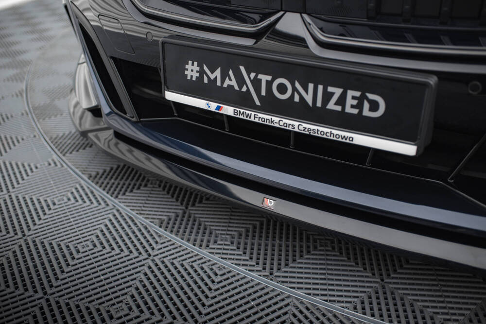 Voorspoiler BMW 5 G60 M-pack V.2 Glans Zwart Maxton
