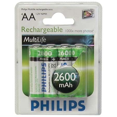 Philips multilife 4 x NiMH AA 2600 mAh