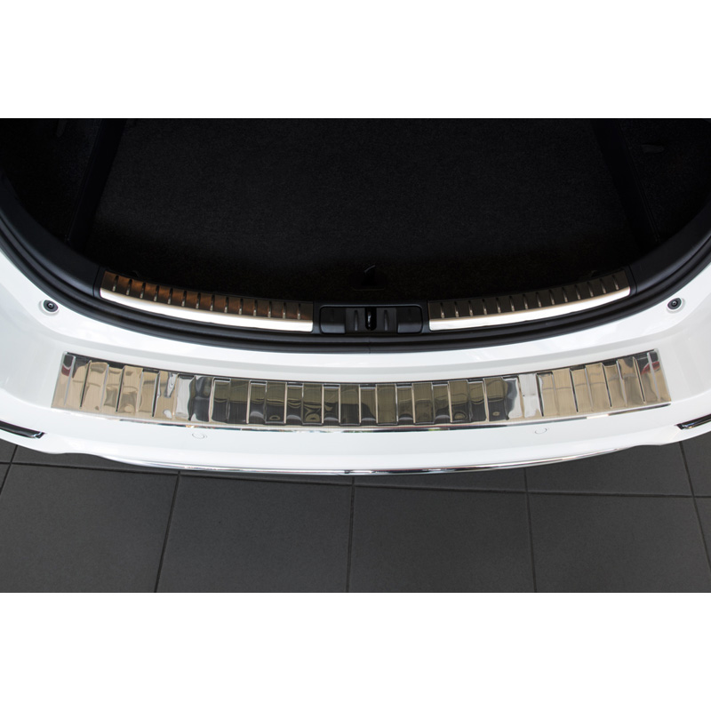 RVS Achterbumperprotector  Toyota Auris 5 deurs 2015-2019 Incl. Hybrid 'Ribs'