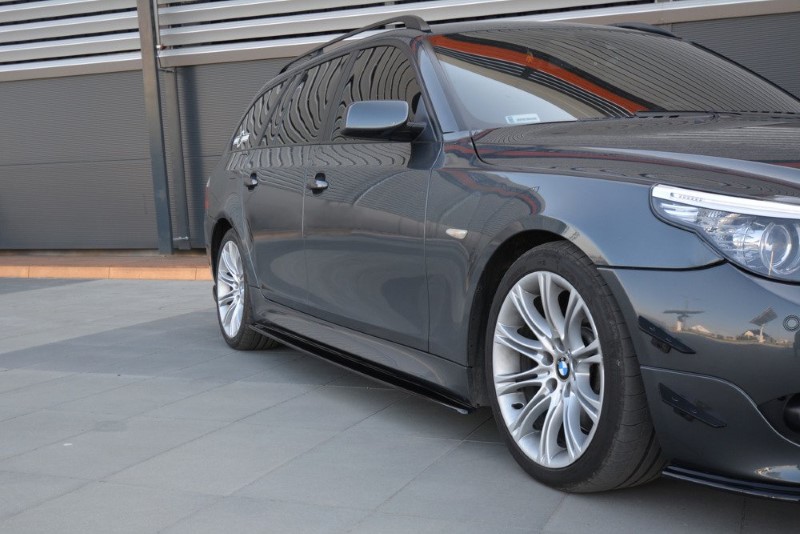 Zijskirts Diffusers BMW 5 E60/61 M-PACK Glanzend Zwart