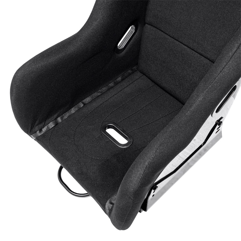 Sportstoel 'JJ' - Zwart - Vaste polyester rugleuning - incl. sledes