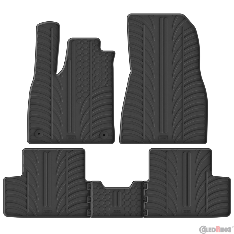 Gledring Rubber car mats set  Nissan Micra VI (K15) EV 2025- (T profile 5-pieces)
