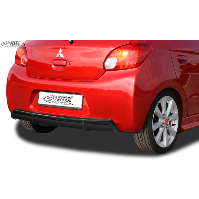 Rear bumper skirt 'Diffusor'  Mitsubishi Spacestar 2012-2016 (ABS glossy black)