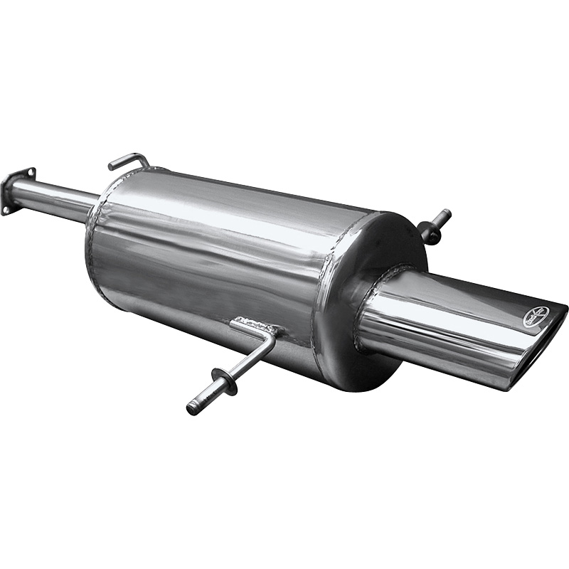 100% Inox Sport Exhaust  Subaru Impreza 4WD 2.0 STi 2002- 120x80mm with CE