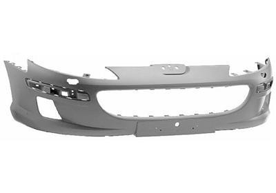 voorbumper, in primer, met sproeiergaten Peugeot 407, 2004-2011