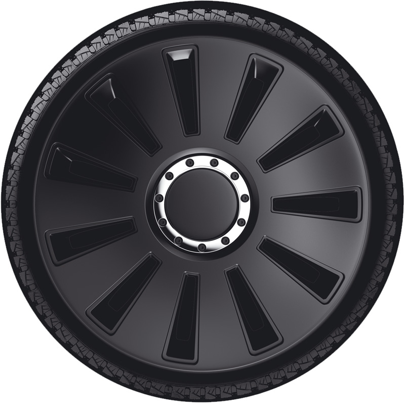4-Delige Wieldoppenset Silverstone Pro 16-inch zwart