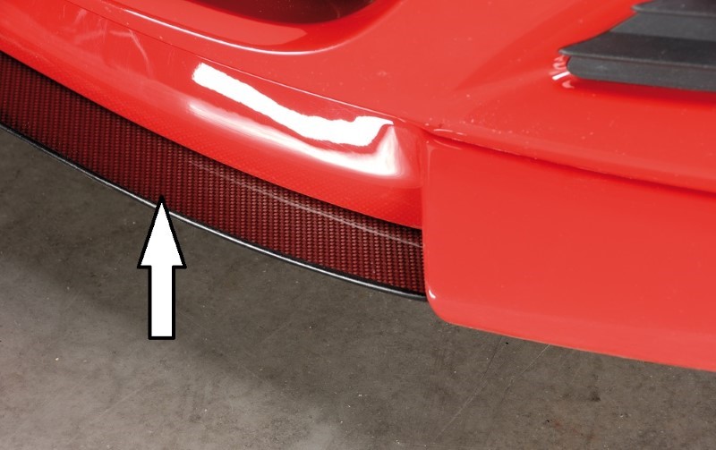 Spoilerzwaard Carbon voor Voorspoilerlip Opel Astra H GTC Rieger