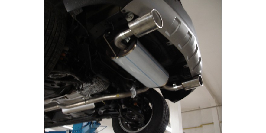 Opel Antara Einddemper dwars Uitgang rechts/links - 140x90 Typ 3