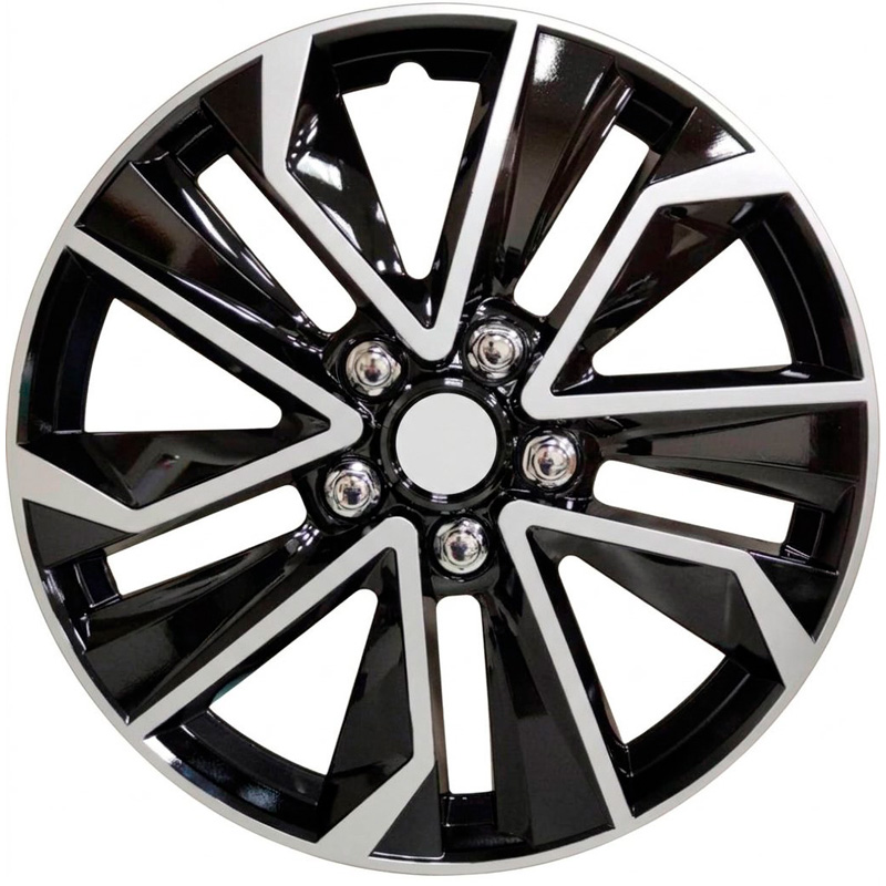 Jeu de 4 enjoliveurs premium -  Maryland 16-inch - argent/noir