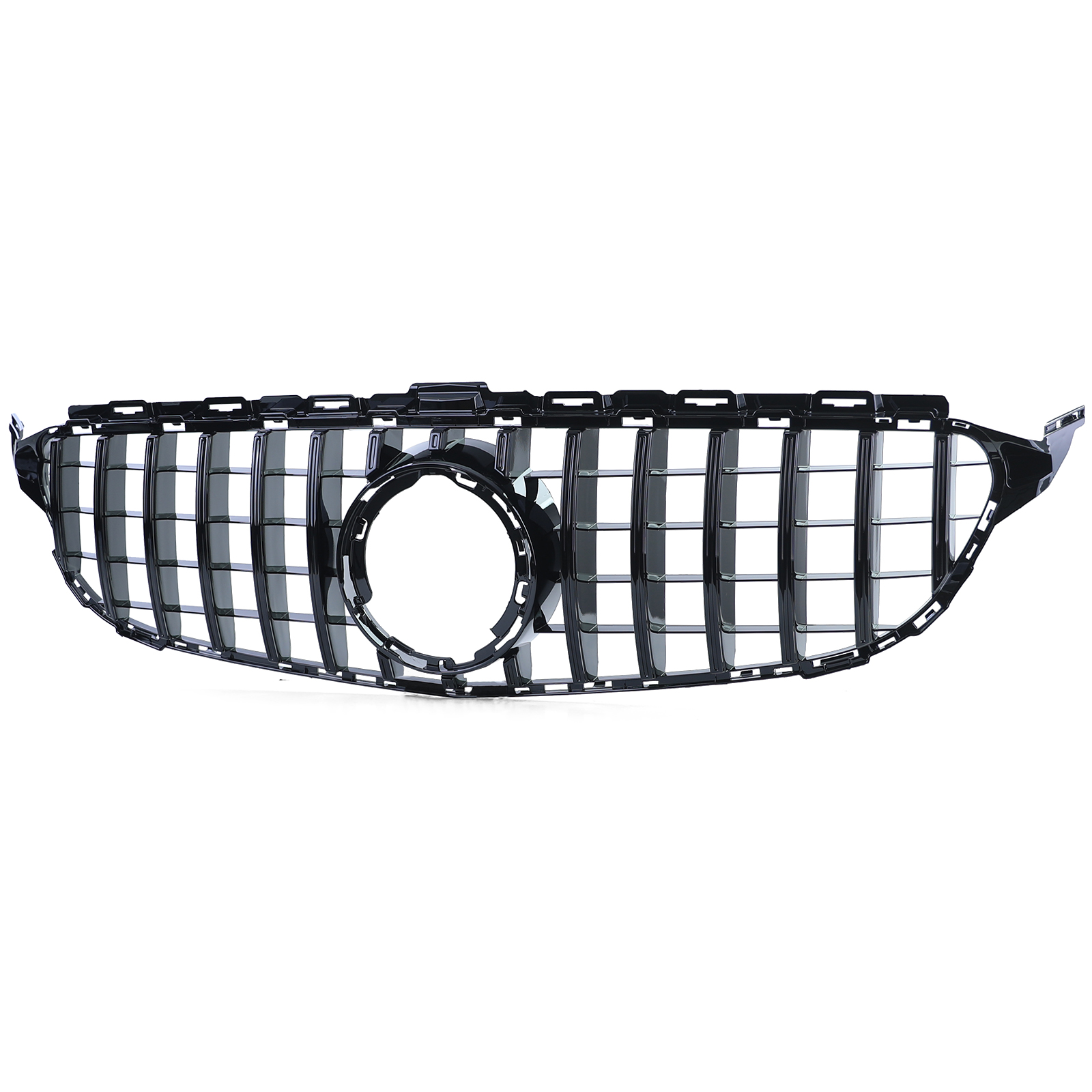 Grill Mercedes W205 13-18 Zwart Glanzend