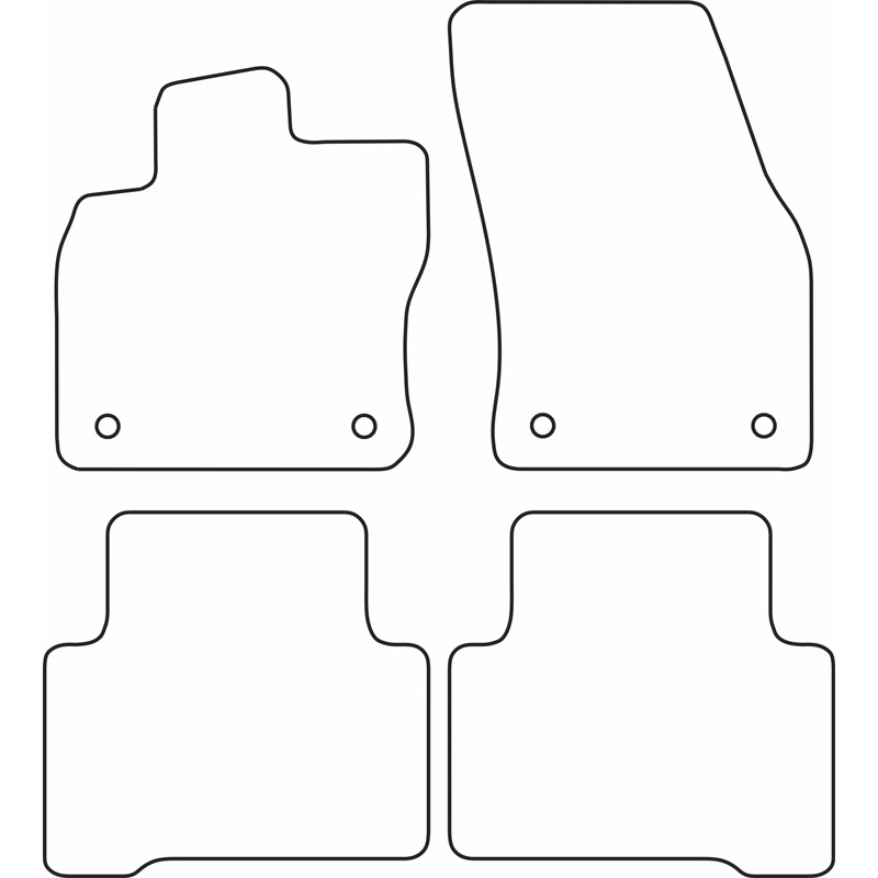 Set car mats  Volkswagen Touran 2015- (5-Persons)