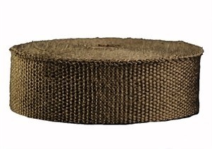 Heat wrap / Isolatieband titanium 5cm x 15m