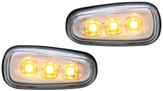 Zijknipperlichten Opel Astra G Led Chroom