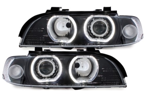 Headlights set BMW E39 95-00 black