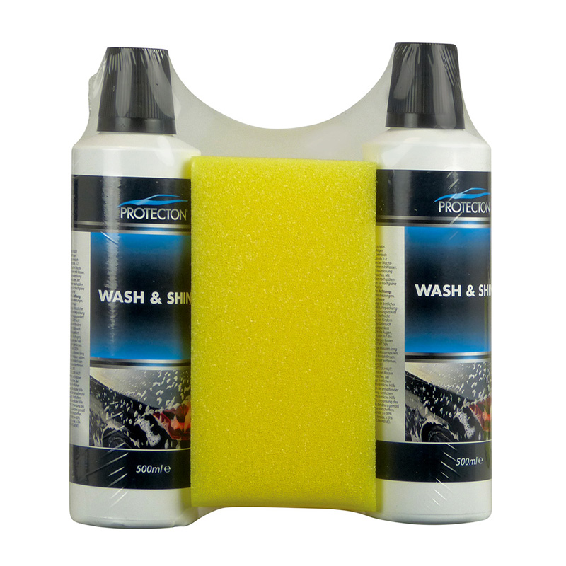 Protecton Wash & shine set 2x 500ml with sponge