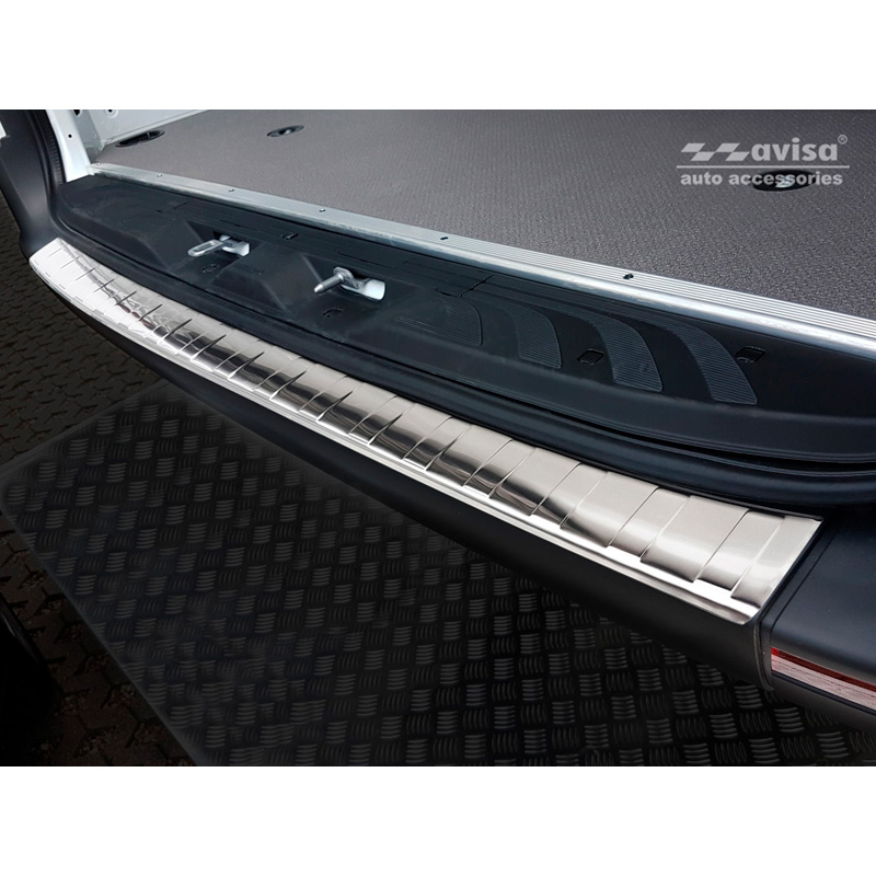 Stainless Steel Rear bumper protector  Mercedes Sprinter III 2018- 'Ribs'