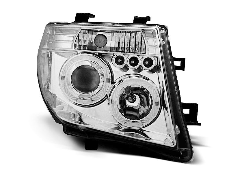 Koplampen NISSAN Navara D40 (2004-2009) Pathfinder R51 (2005-2008) Chroom Angel eyes