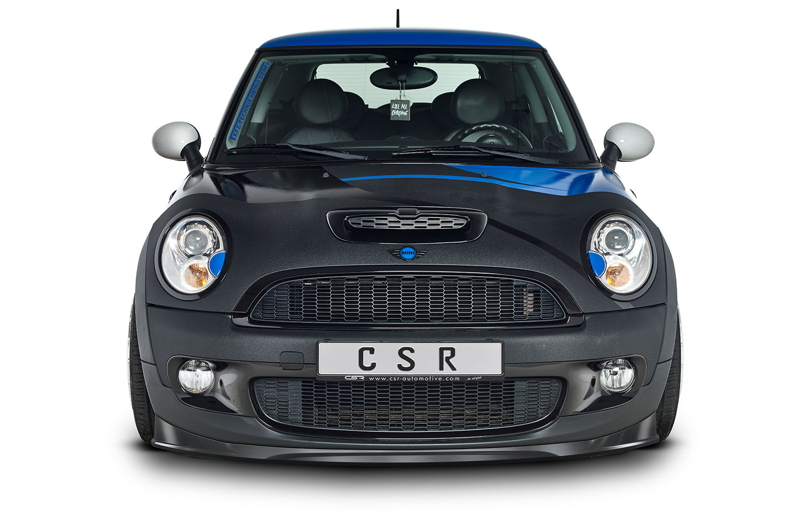 Voorspoiler Mini Cooper S R56 CSR Glans zwart